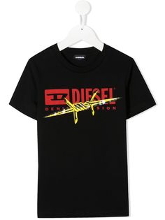 Diesel Kids футболка с графичным принтом и логотипом