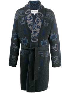 Etro удлиненный кардиган с поясом