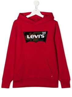 Levis Kids толстовка с капюшоном и логотипом