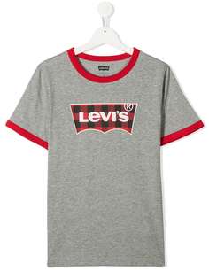 Levis Kids футболка в клетку гингем с логотипом