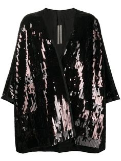Rick Owens кимоно оверсайз с пайетками