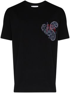 JW Anderson рубашка с вышитым логотипом и короткими рукавами