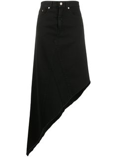 MM6 Maison Margiela длинная юбка асимметричного кроя
