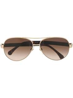 Chanel Pre-Owned солнцезащитные очки-авиаторы Teardrop