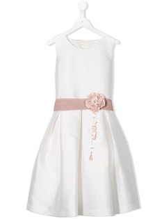 Mimilù платье с цветочной аппликацией