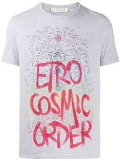ETRO футболка Cosmic Order с графичным принтом