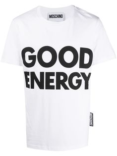 Moschino футболка с принтом Good Energy