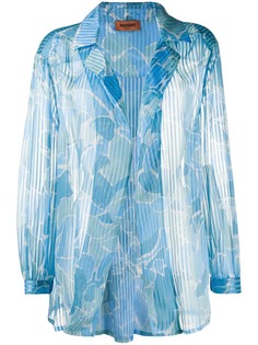 Missoni плиссированная блузка с абстрактным принтом