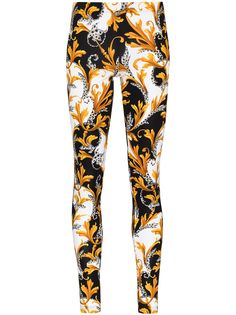 Versace легинсы с принтом Baroque