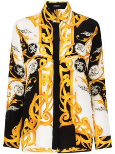 Versace рубашка с принтом Baroque