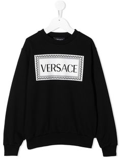 Versace Kids толстовка из джерси с логотипом