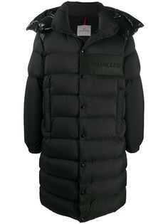 Moncler дутое пальто со съемным капюшоном