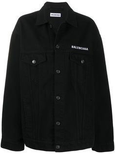 Balenciaga куртка оверсайз с принтом