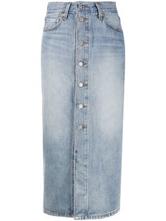 Levis джинсовая юбка на пуговицах