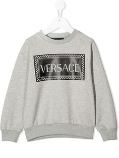 Versace Kids толстовка из джерси с логотипом