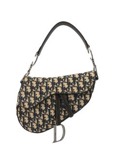 Christian Dior сумка Saddle с узором Trotter