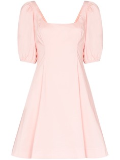 STAUD платье мини с пышными рукавами