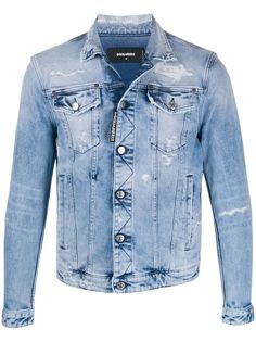 Dsquared2 джинсовая куртка узкого кроя