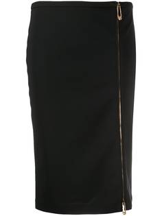 Versace юбка-карандаш на молнии с декоративными булавками