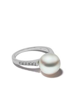 Yoko London кольцо из белого золота с жемчугом и бриллиантами