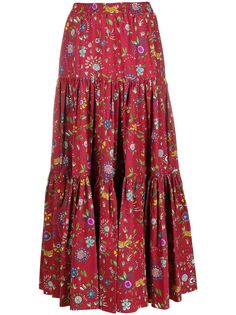 La Doublej пышная юбка с цветочным принтом