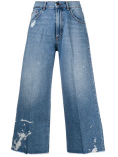 Semicouture укороченные джинсы с завышенной талией