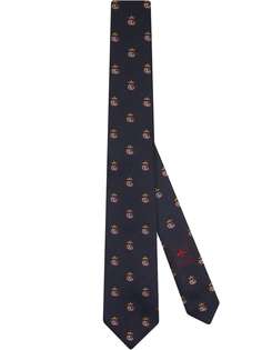Gucci галстук с узором Double G Crown