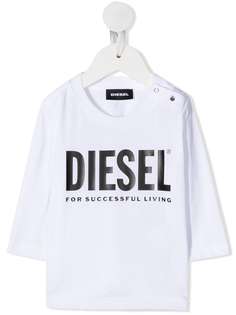 Diesel Kids футболка с длинными рукавами и логотипом