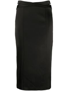 GAUGE81 атласная юбка миди Soledad