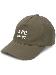 A.P.C. кепка Stamped Logo