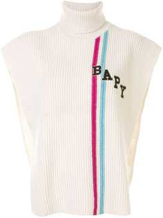BAPY BY *A BATHING APE® вязаная накидка с высоким воротником