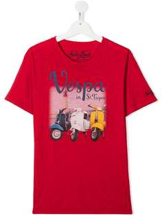 Mc2 Saint Barth Kids футболка с принтом Vespa