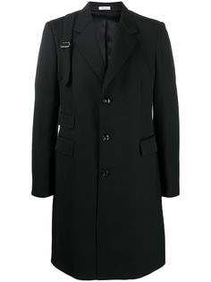 Alexander McQueen пальто с декоративной пряжкой