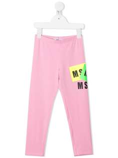 Msgm Kids легинсы с логотипом