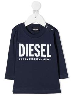 Diesel Kids футболка с длинными рукавами и логотипом