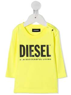 Diesel Kids футболка с длинными рукавами и логотипом