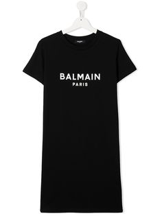 Balmain Kids платье-футболка с логотипом