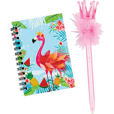 Блокнот с ручкой Centrum Flamingo, 12х8 см