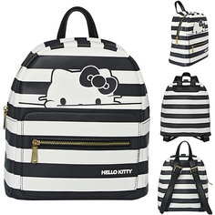 Рюкзак-мини HELLO KITTY, размер 28х24х12 см, черно-белая полоска, иск.кожа,для девочек Action!