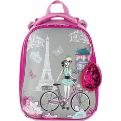 Ранец Brauberg Premium "Париж", с брелоком, розовый