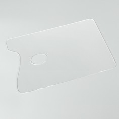 Палитра акриловая прямоугольная 2 мм, 20x30 см, прозрачная Calligrata