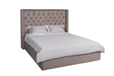 Кровать louisiana с подъемным механизмом (garda decor) серый 187x141x215 см.