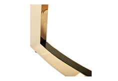 Столик журнальный золотой с темным стеклом (garda decor) золотой 60x55 см.