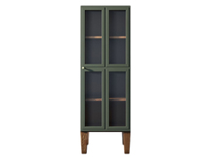 Шкаф-витрина andersen (etg-home) зеленый 45x130x40 см.