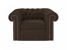 Кресло chesterfield (ogogo) коричневый 115x73x105 см.