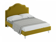 Кровать queen victoria (ogogo) желтый 170x13x216 см.