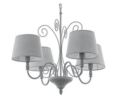 Подвесная люстра caposile 1 (eglo) серый 110 см.