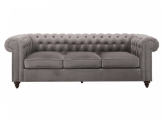 Диван chester classic (ogogo) серый 226x75x80 см.