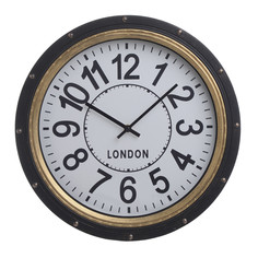 Часы настенные donabate (to4rooms) черный 5.0 см.