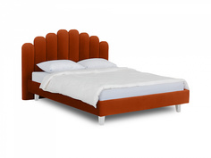 Кровать queen sharlotta (ogogo) оранжевый 180x122x217 см.
